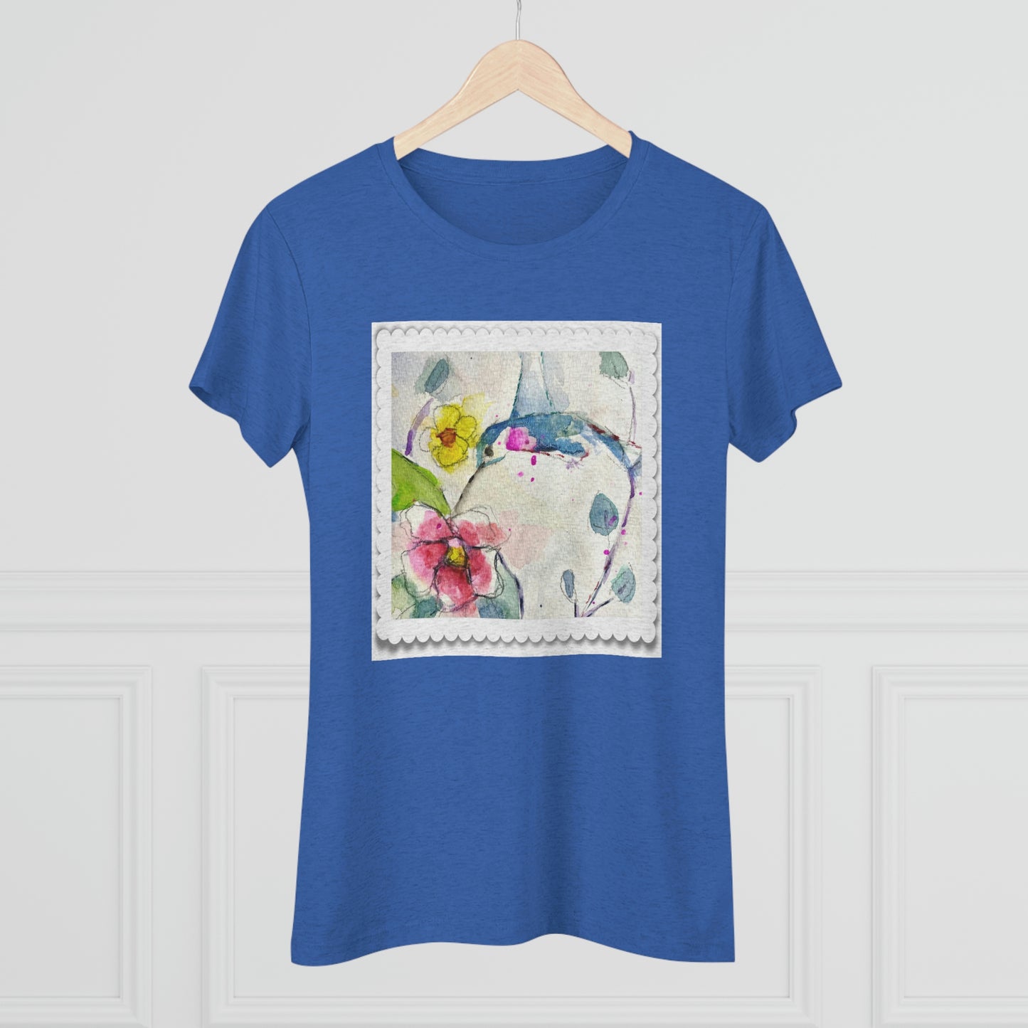 Camiseta Triblend Tee ajustada para mujer Hummingbird