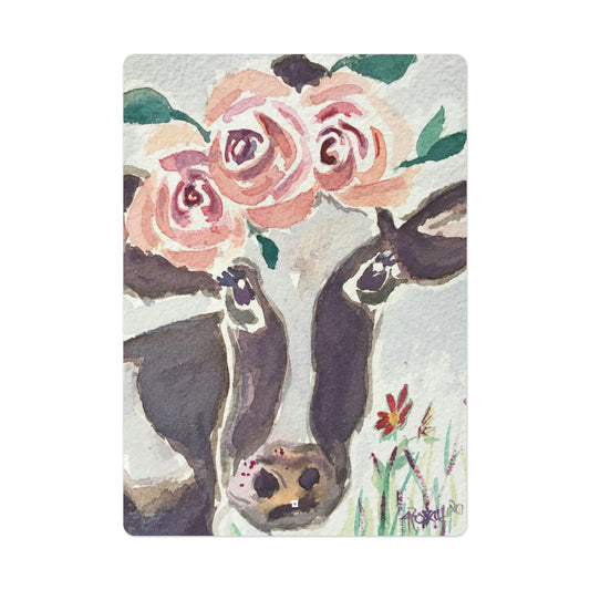 Rosie- Whimsical Cow- Cartes de poker/cartes à jouer