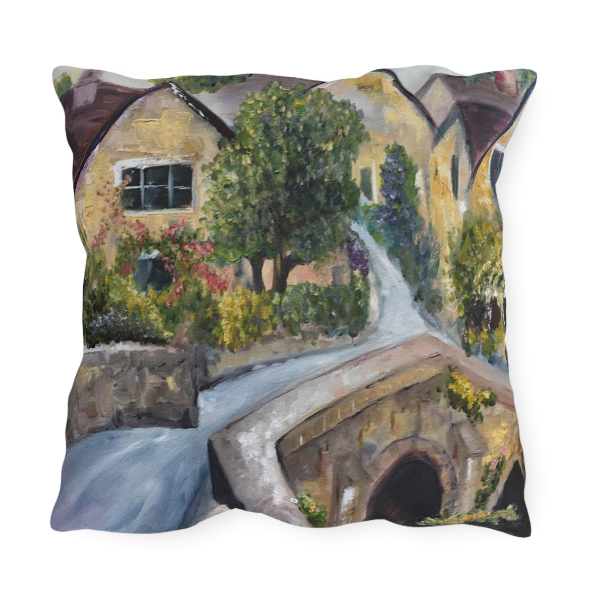 Castle Combe Cotswolds Outdoor Pillows