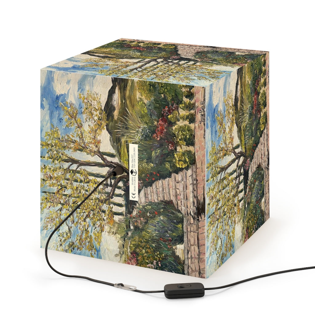 "Olive Tree & Garden" GBV Winery Cube Lamp