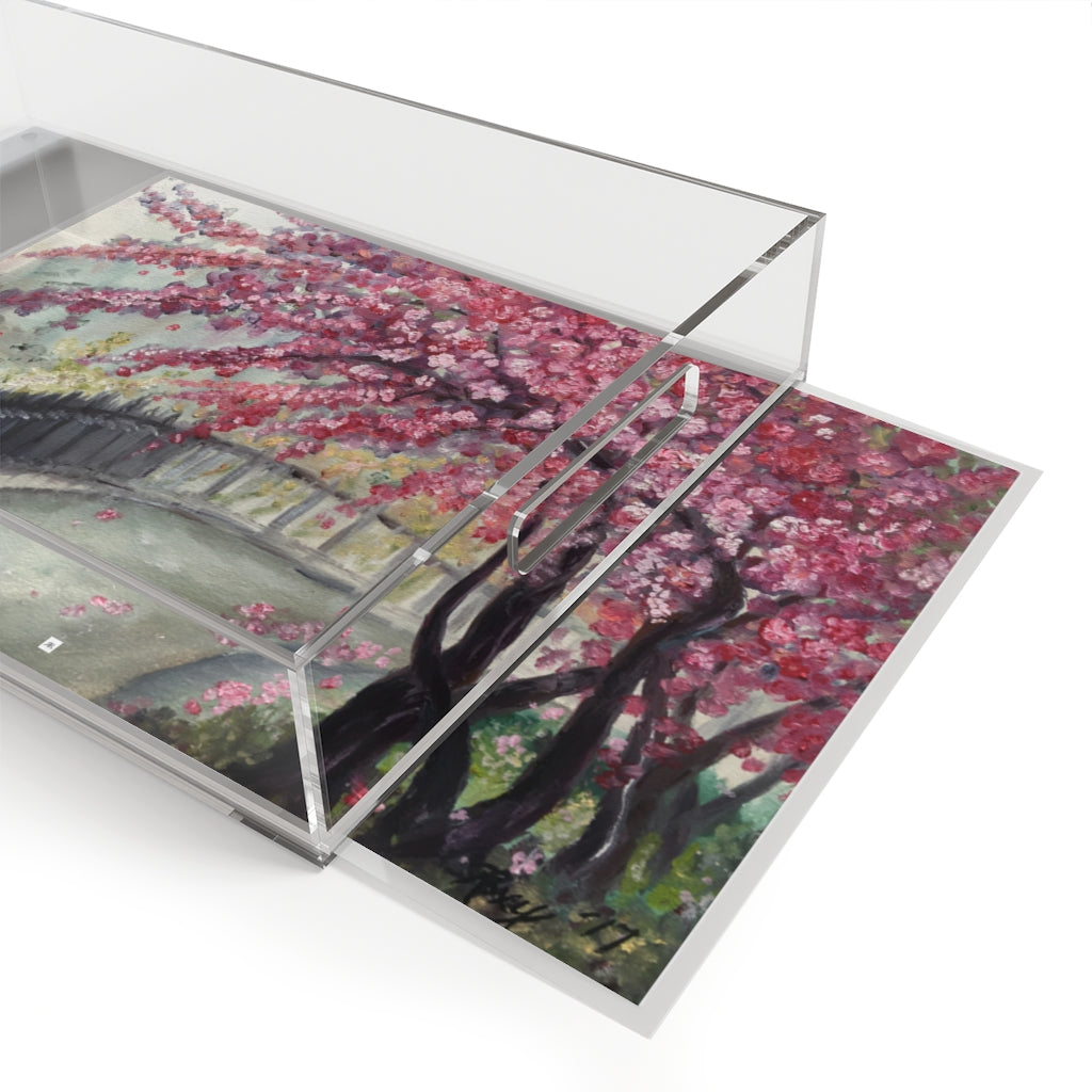 "April in Paris" Cherry Blossoms  Acrylic Tray