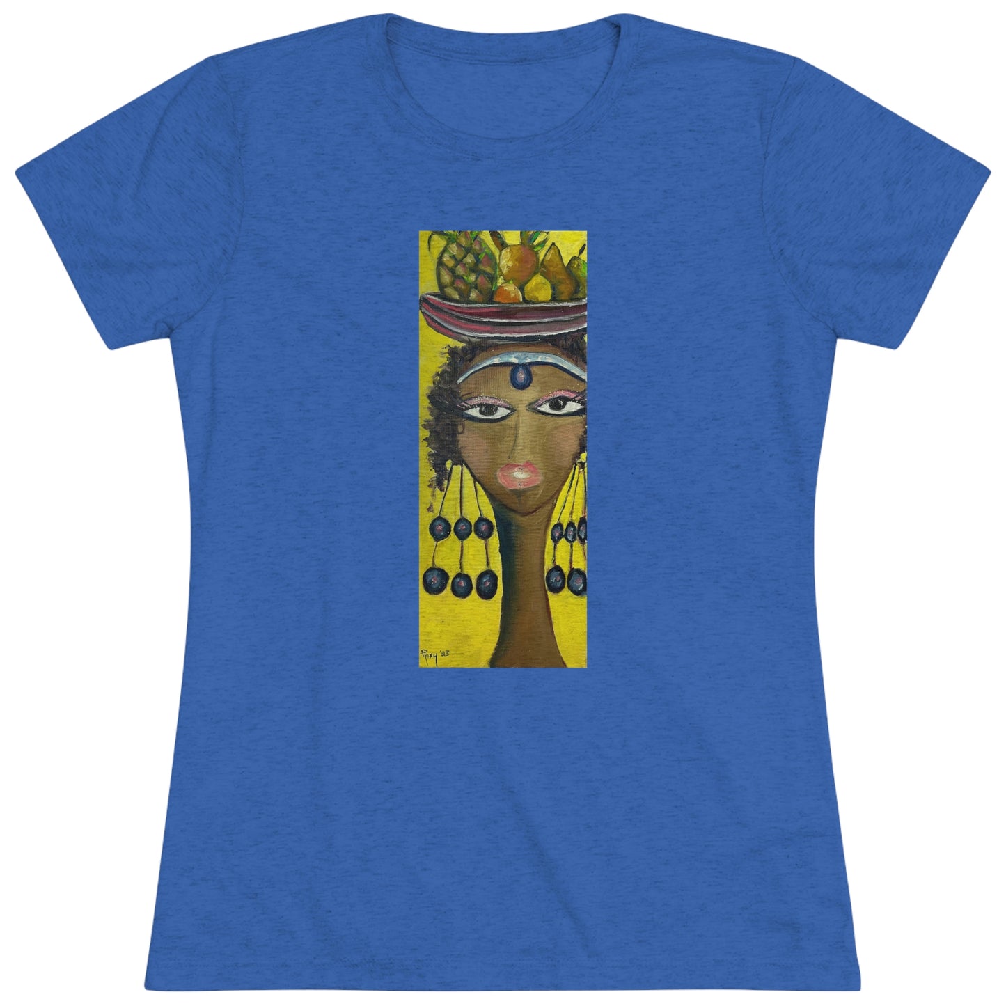 Princess Amahle (image on front) Women's fitted Triblend Tee  tee shirt