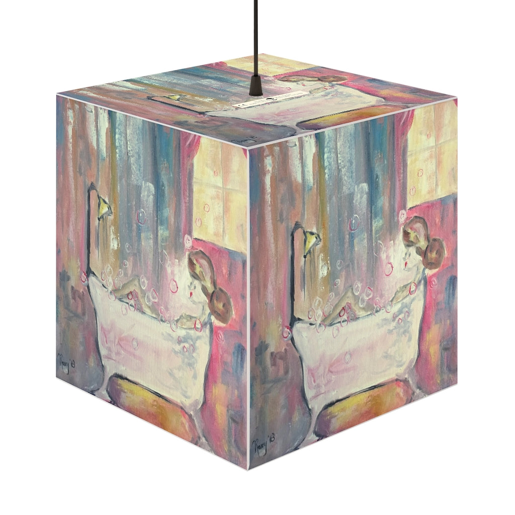 "Bubble Bath" Cube Lamp