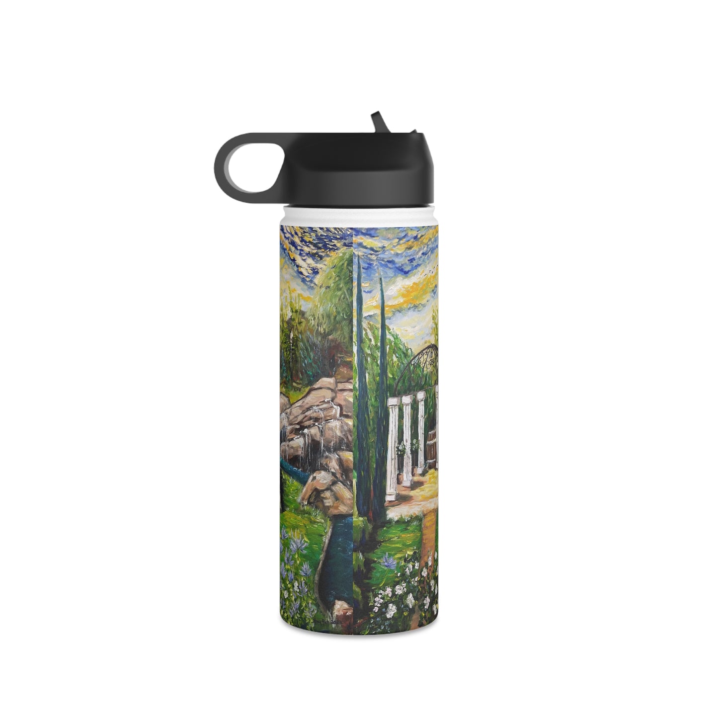 The Pergola (GBV Winery) Stainless Steel Water Bottle, Standard Lid