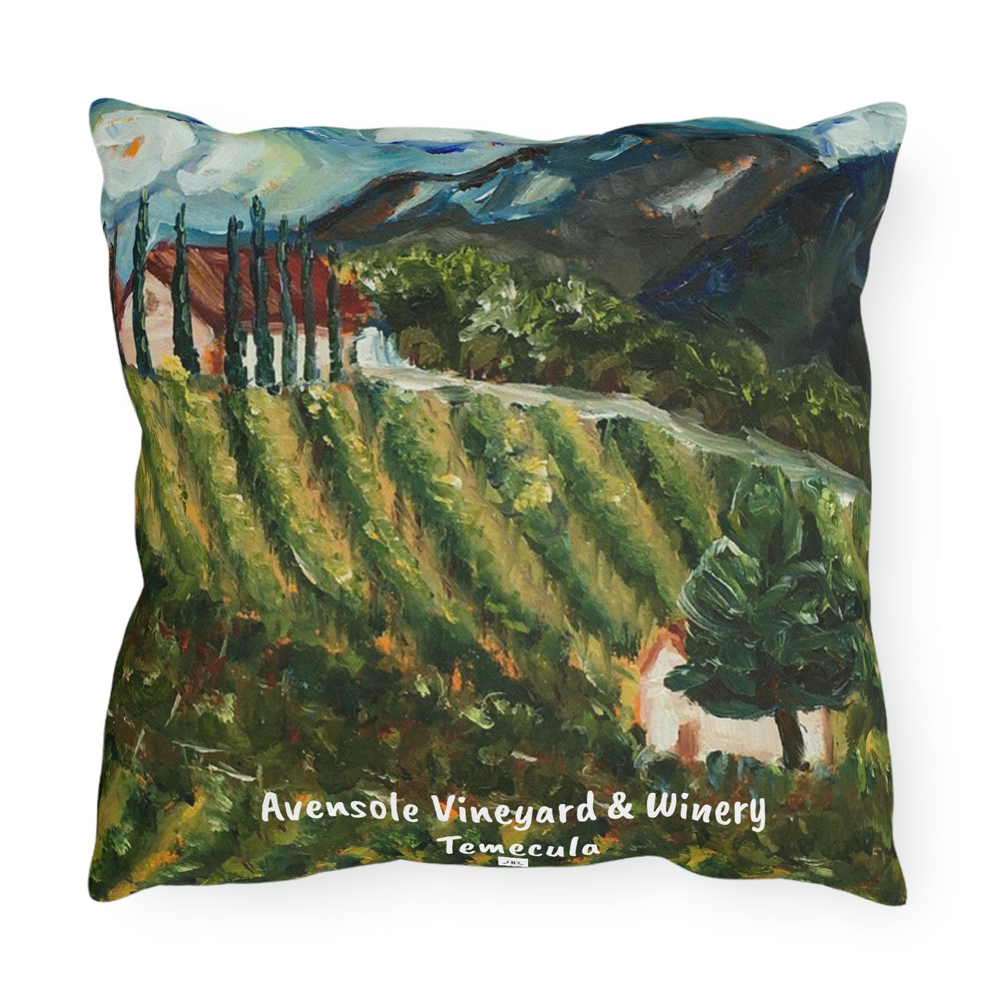 Temecula Outdoor Pillows featuring Avensole Vineyard and Winery