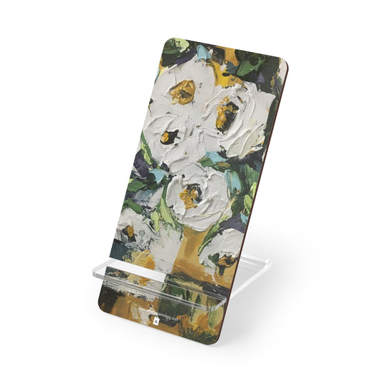 Support de téléphone doré Shabby Roses