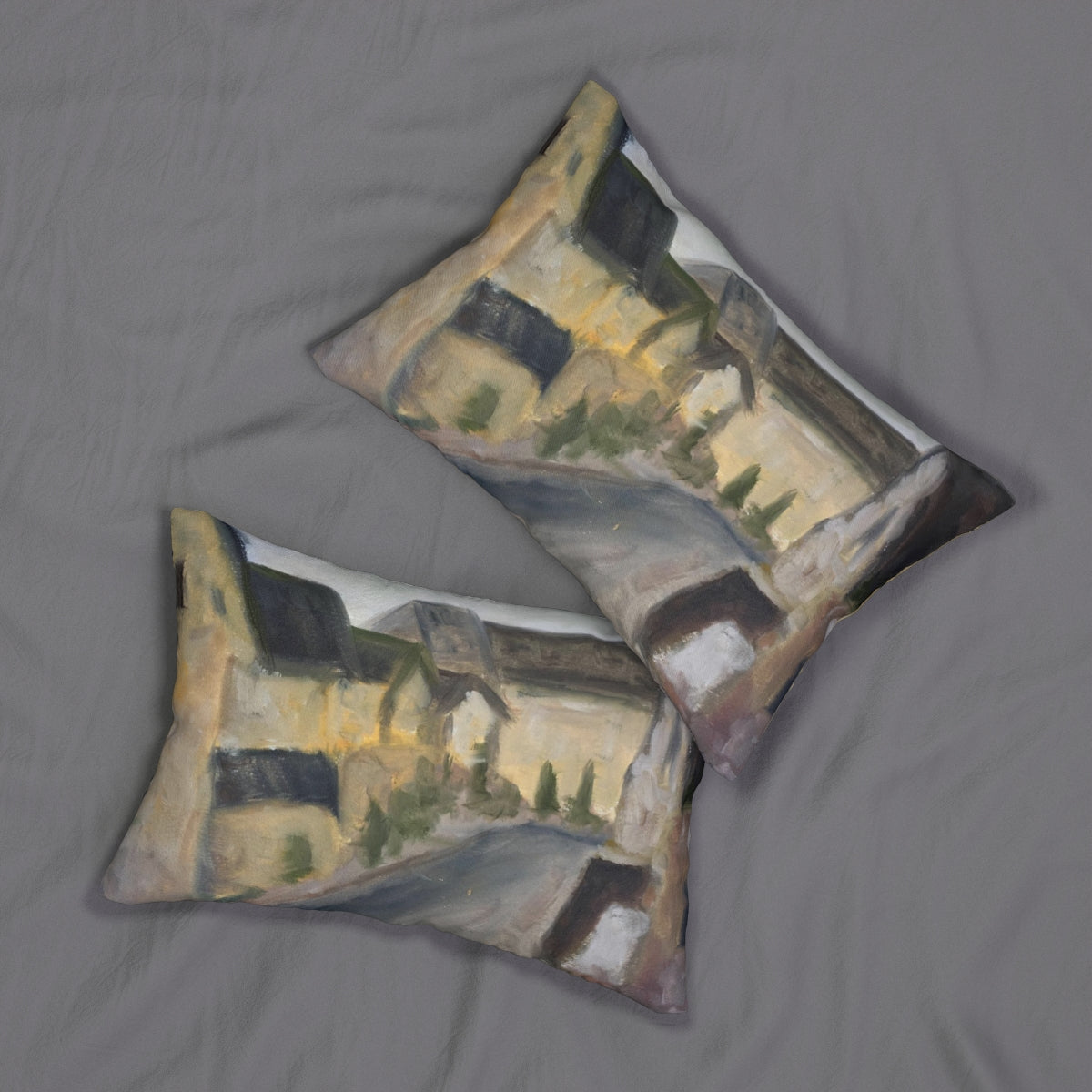 Lower Slaughter Cotswolds Lumbar Pillow