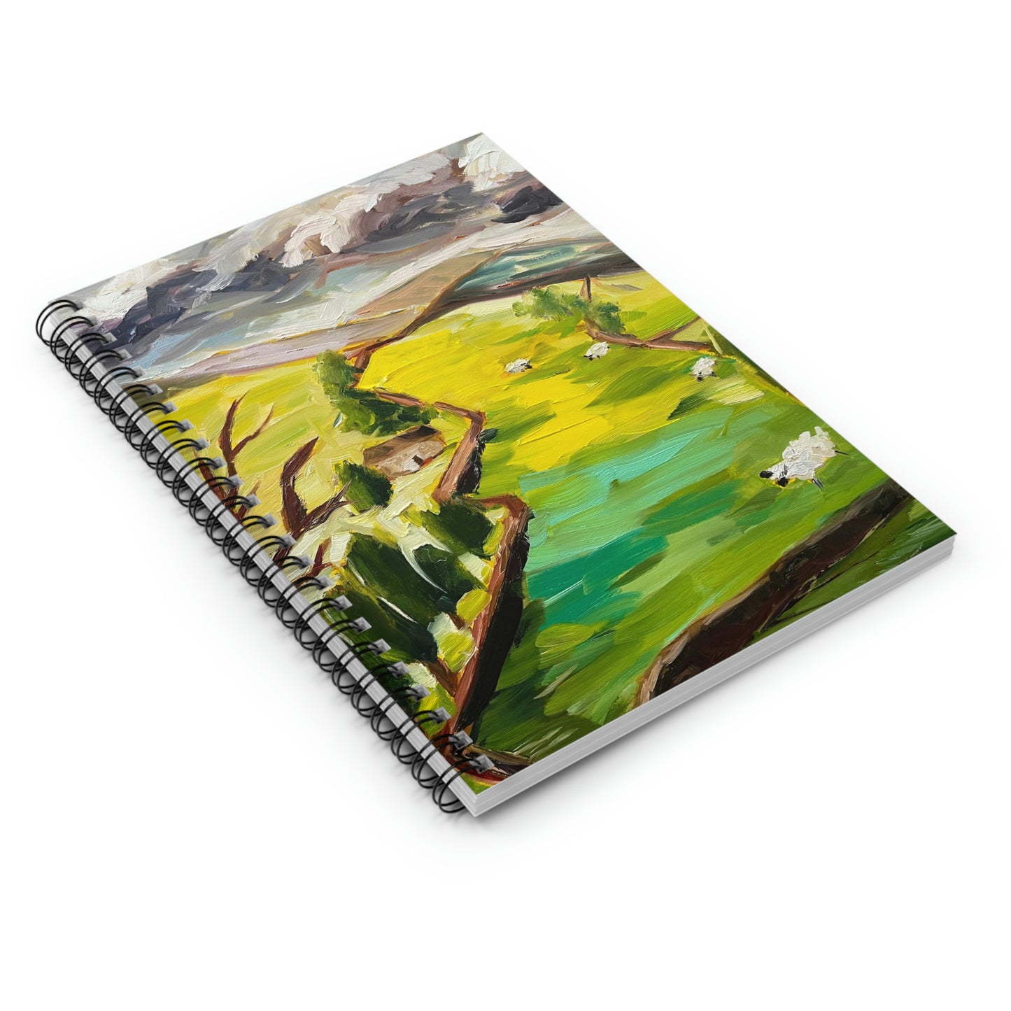 Yorkshire Dales Moor with Sheep Spiral Notebook