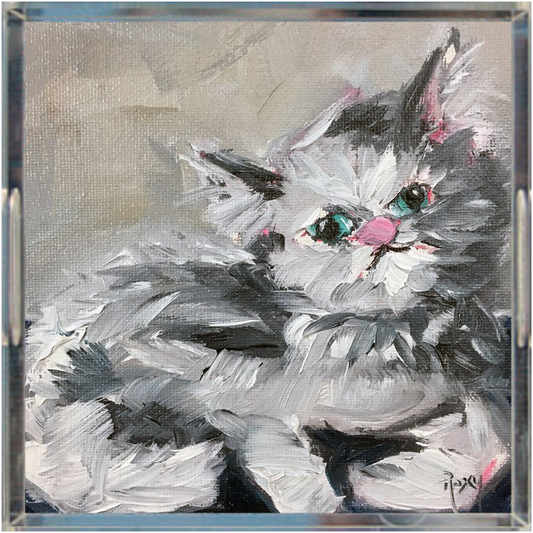 Plateau En Acrylique Babe (Chat persan)