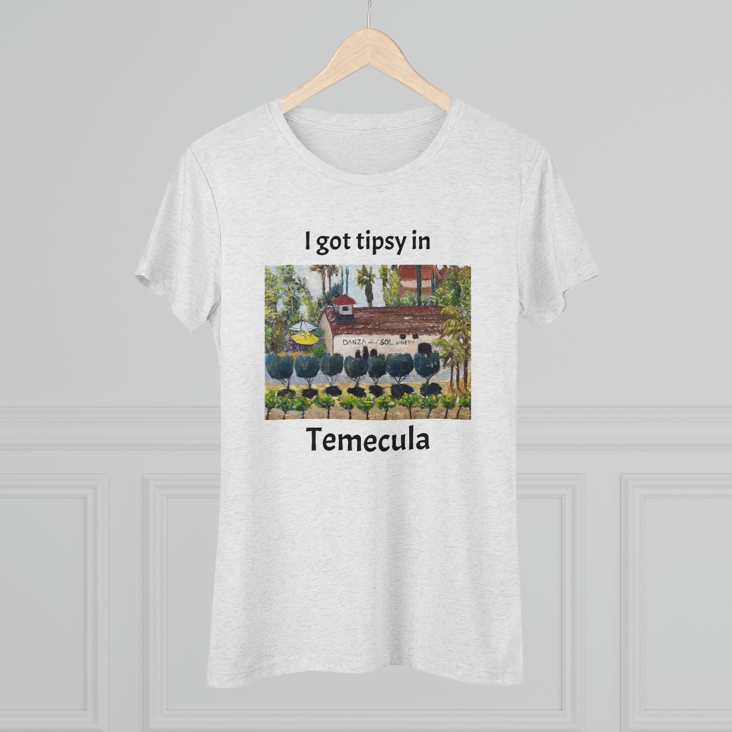 Me emborraché en Temecula Camiseta Triblend ajustada para mujer Temecula camiseta souvenir "Danza Del Sol"