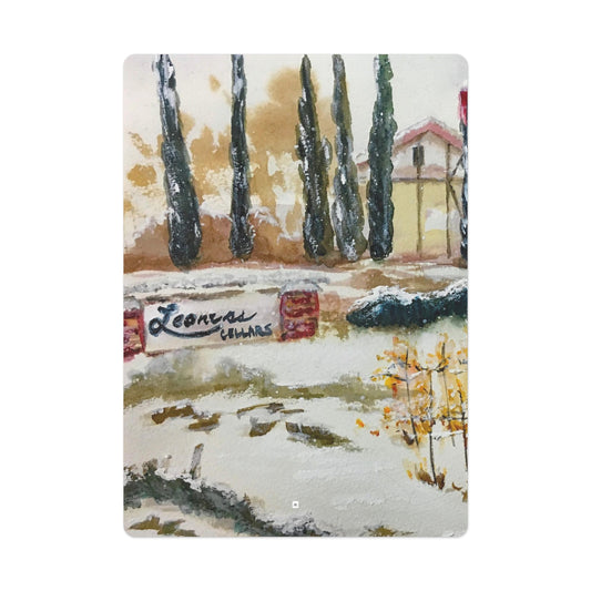 Leoness Cellars (that day it snowed in Temecula) Poker Cards/Playing Cards
