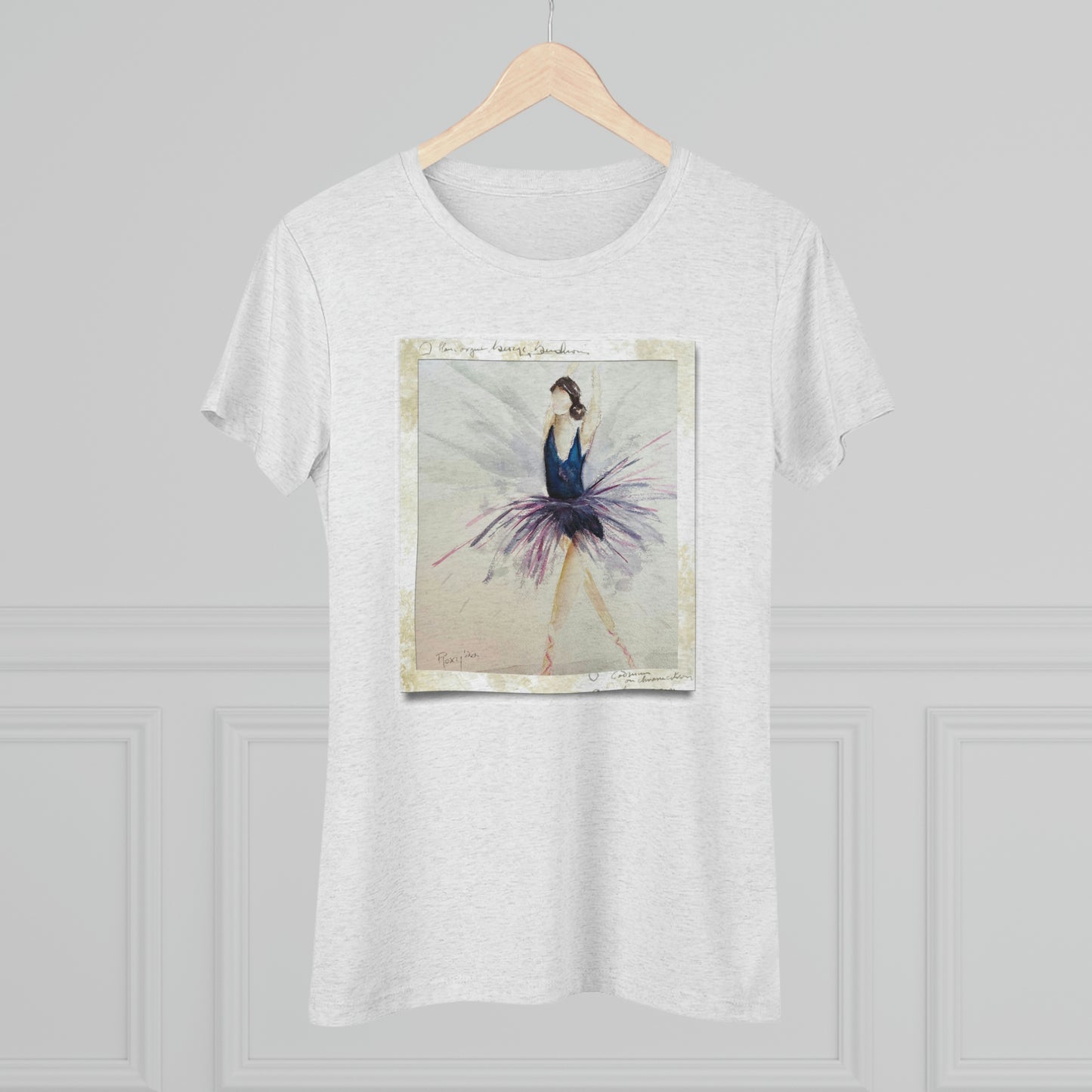 Ballet Dancer "Shine" Women's fitted Triblend Tee  tee shirt