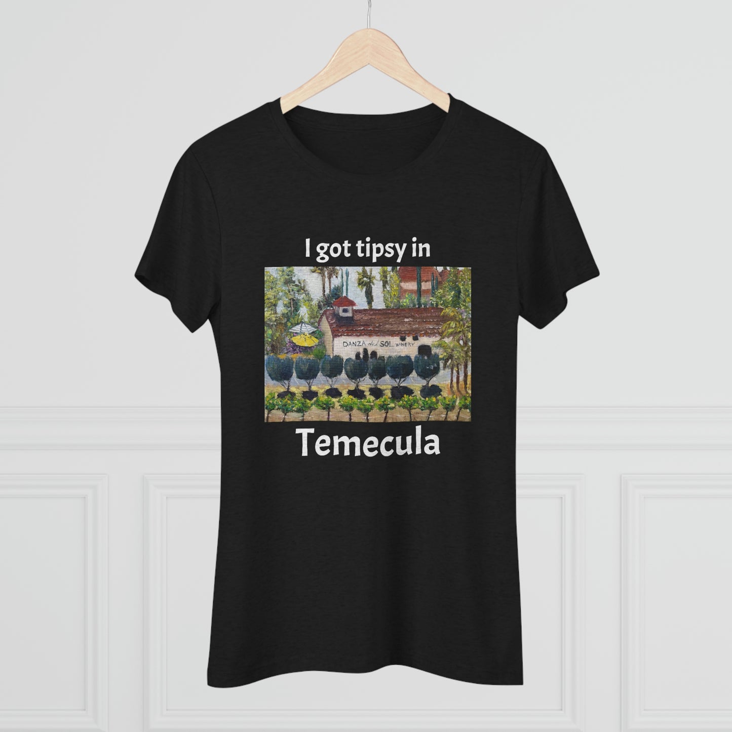 Me emborraché en Temecula Camiseta Triblend ajustada para mujer Temecula camiseta souvenir "Danza Del Sol"