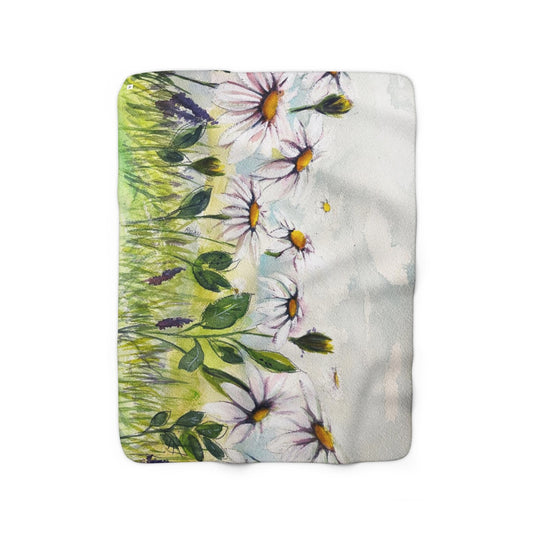 Couverture polaire Sherpa Daisy Meadow