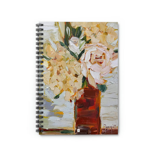 Light Roses and Hydrangeas Spiral Notebook