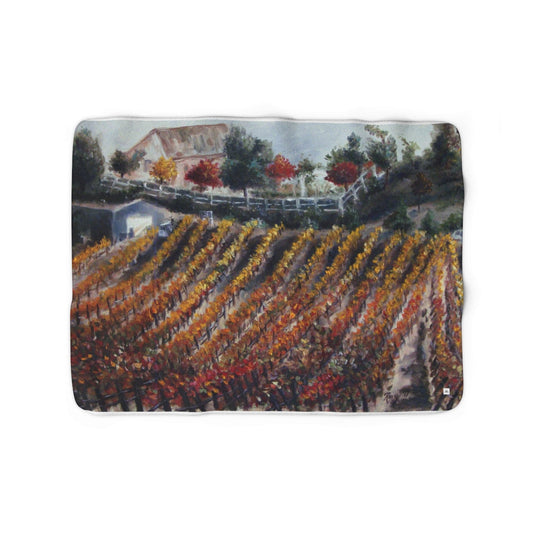 Couverture polaire Sherpa Vindemia Winery Autumn Vineyard