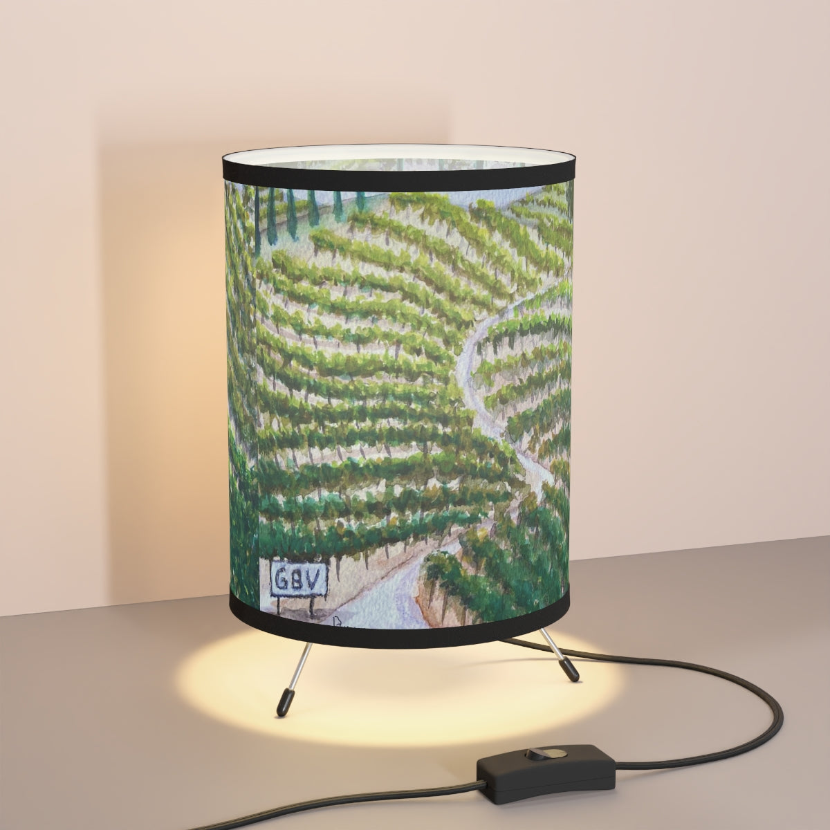 Road to GBV Winery Tripod Lamp