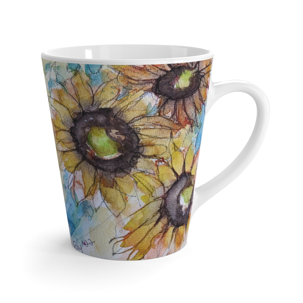 Sunflowers  12 oz Latte Mug
