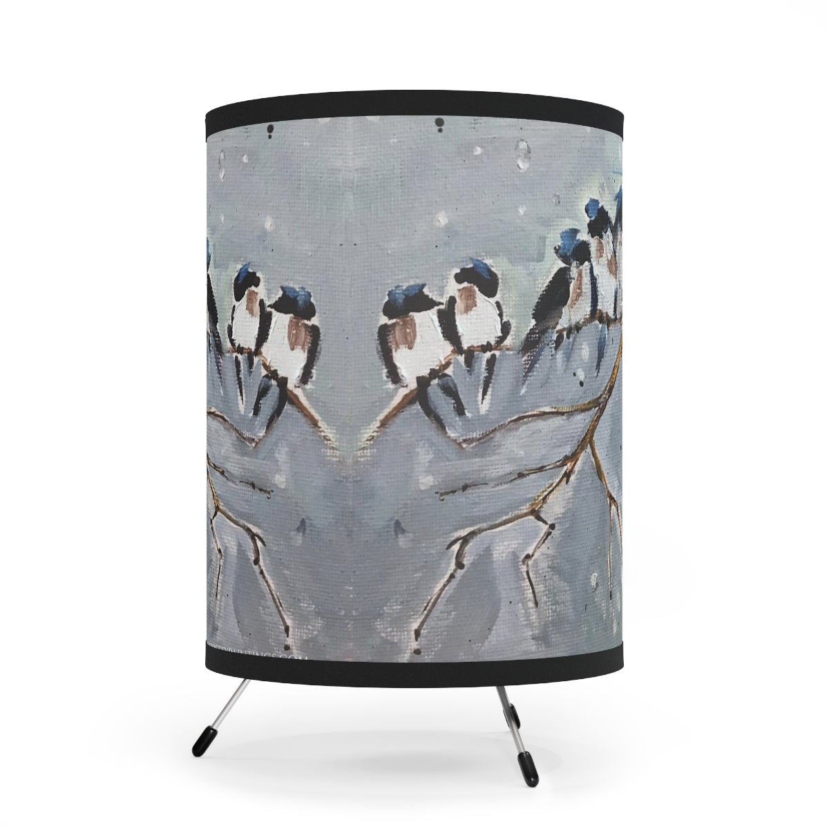 Lampe trépied Group Hug (Fairy Wrens in Snow)