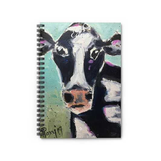 Edna Cow - Peinture de vache fantaisiste Cahier à spirale