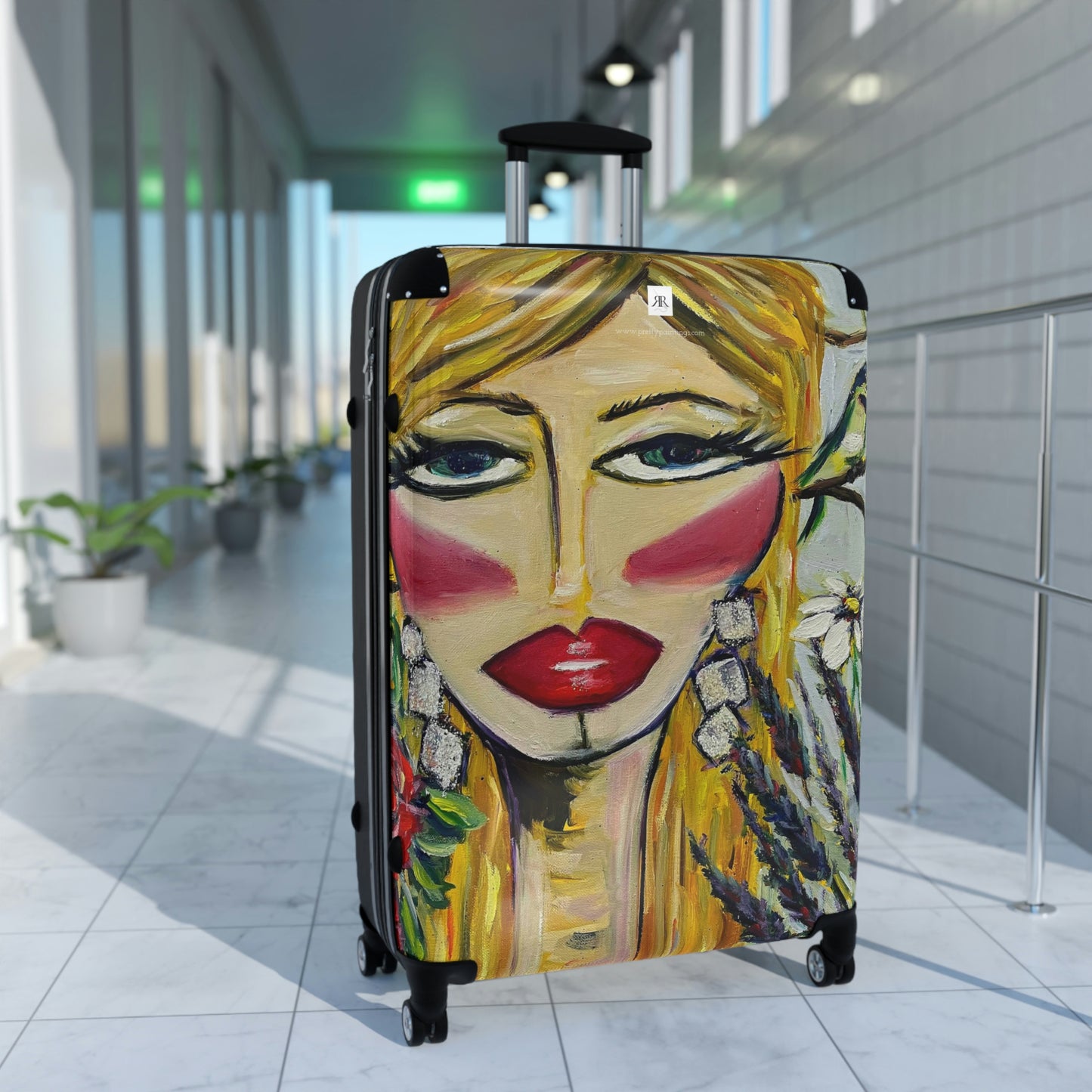 Hummingbird Lady Carry on Suitcase