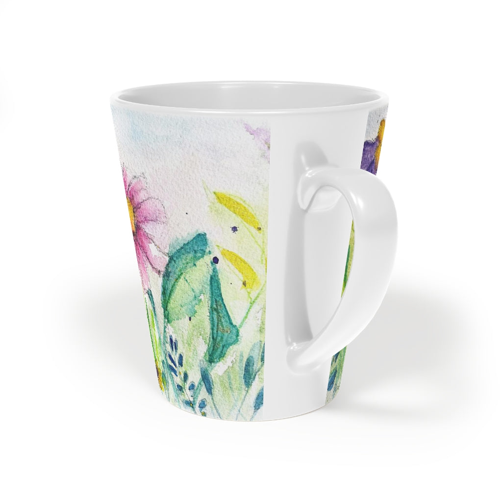 Taza para café con leche Butterfly Garden, 12 oz