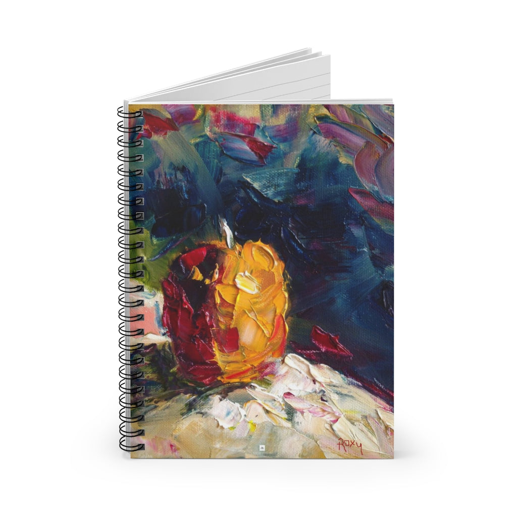 Still Life Colorful Apple  Spiral Notebook