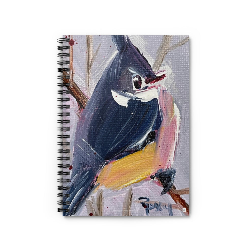 Tufted Titmouse Bird Spiral Notebook