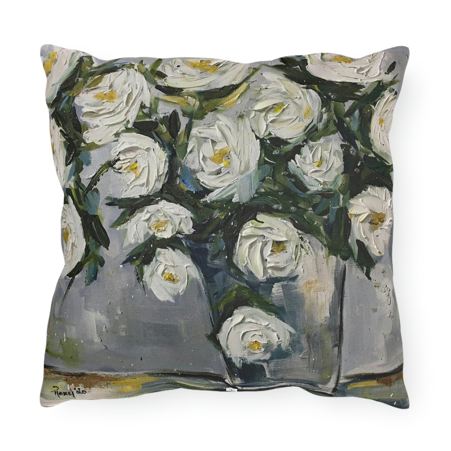 Gardenias in Bloom Outdoor Pillows