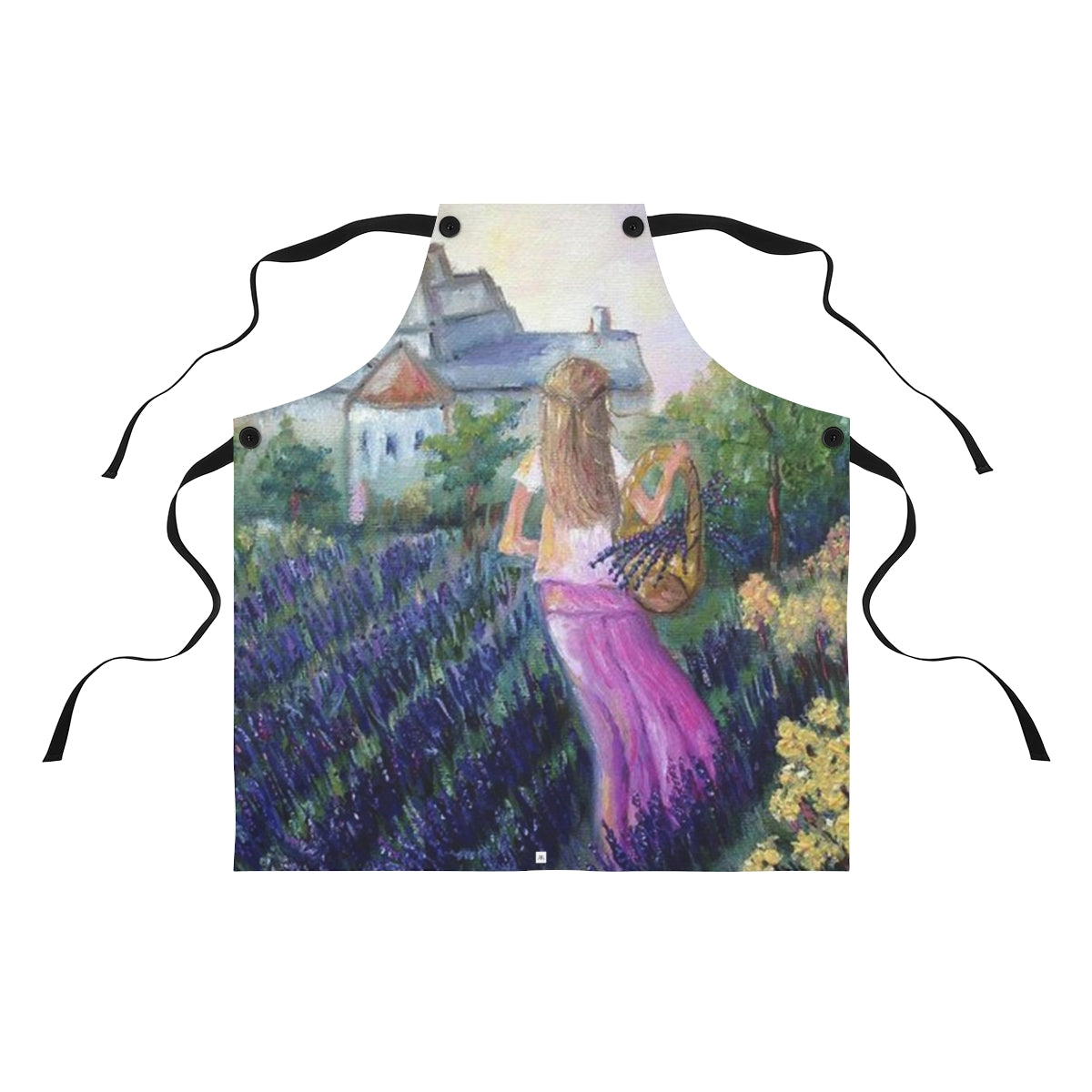 Girl in a Lavender Field Apron