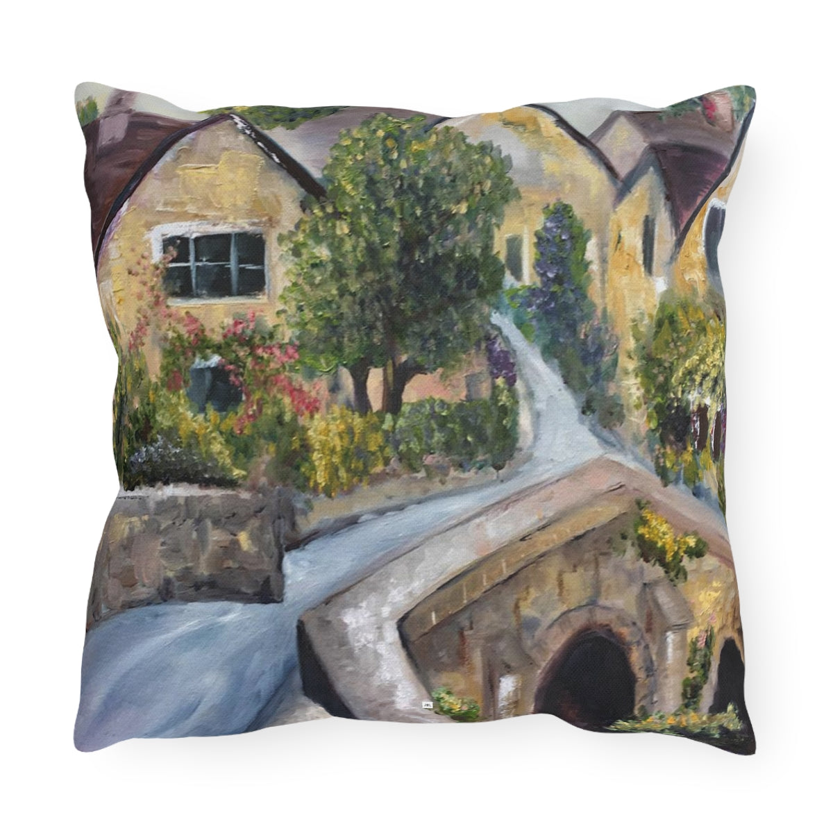 Castle Combe Cotswolds Outdoor Pillows