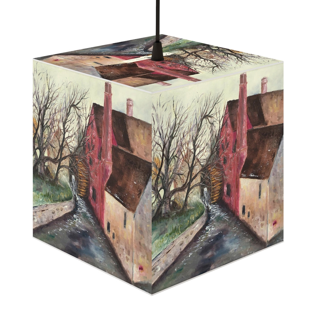 "The Old Mill" Cotswolds Cube Lamp