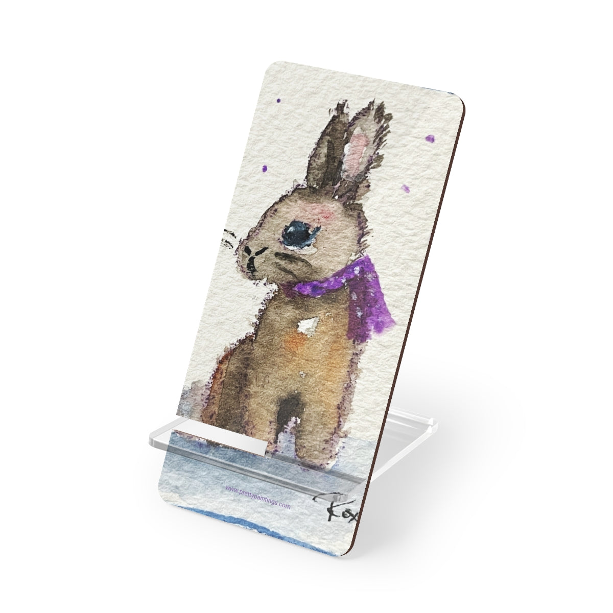 Scarf Bunny Cell Phone Stand