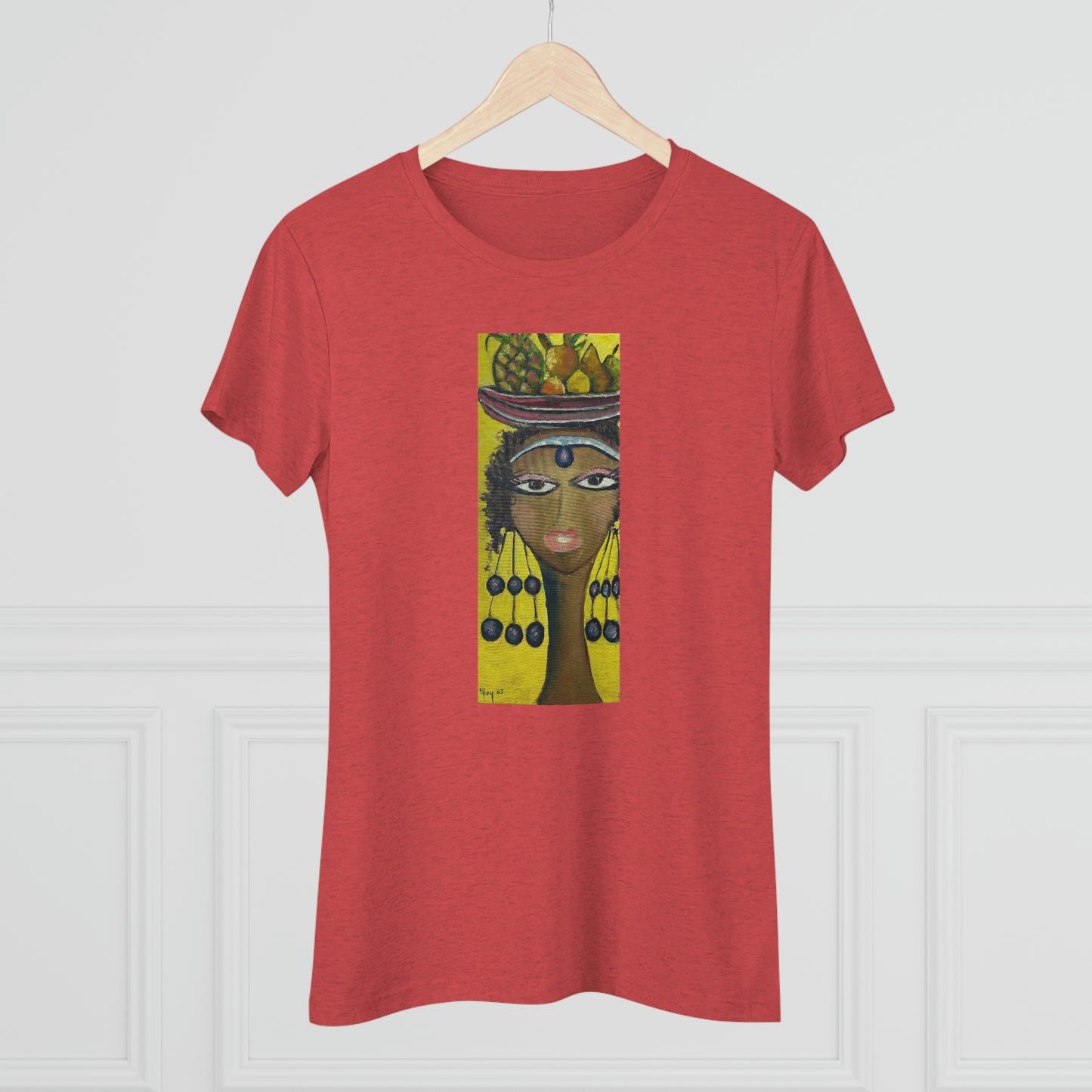 Princesse Amahle (image sur le devant) Tee-shirt Triblend Tee ajusté pour femme