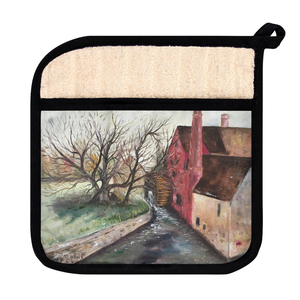 The Old Mill (Water Wheel) Cotswolds Pot Holder
