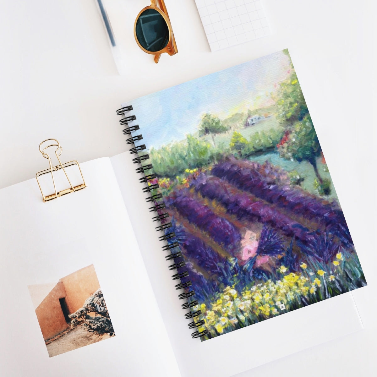 Provence Lavender Spiral Notebook