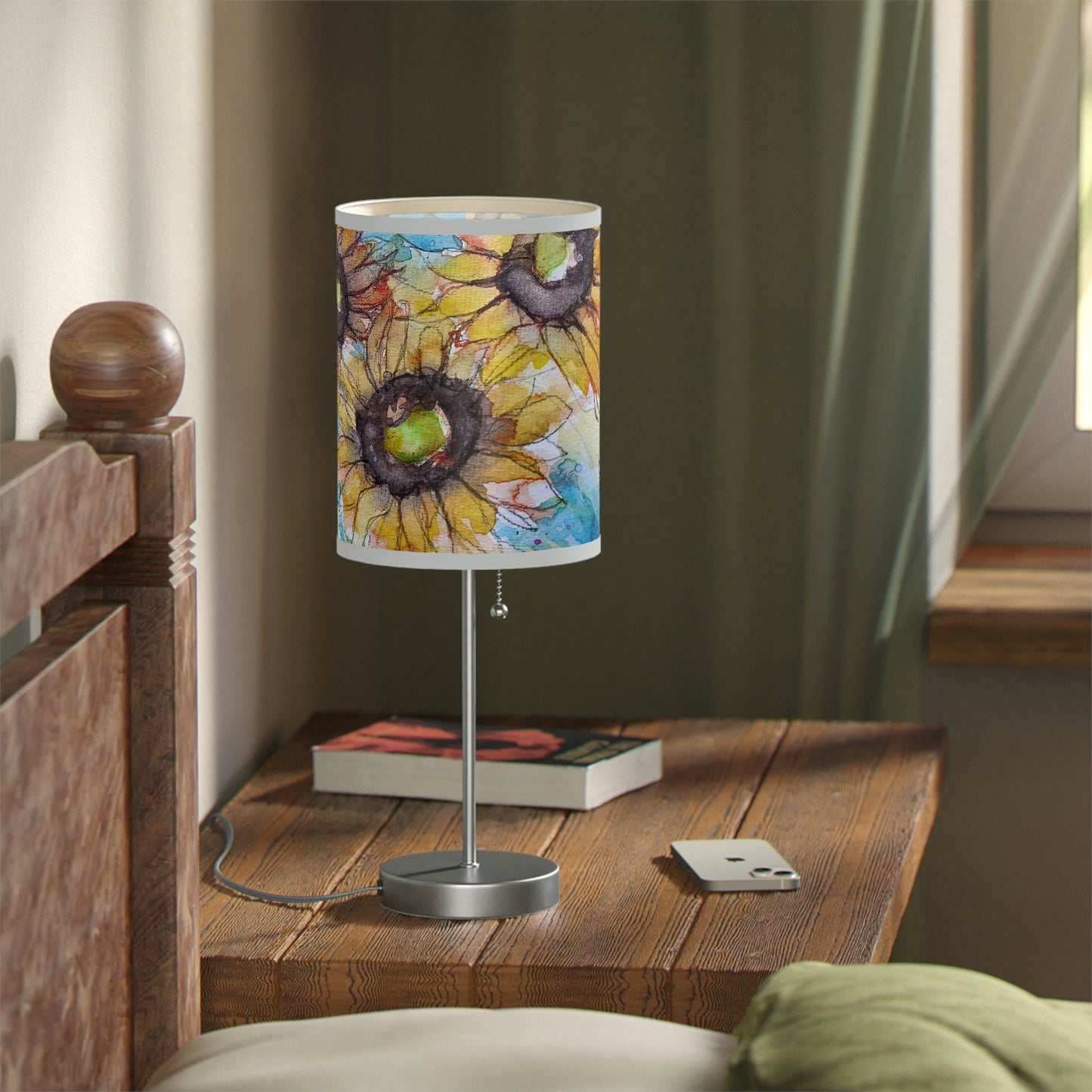 Sunflowers Lamp on a Stand, US|CA plug