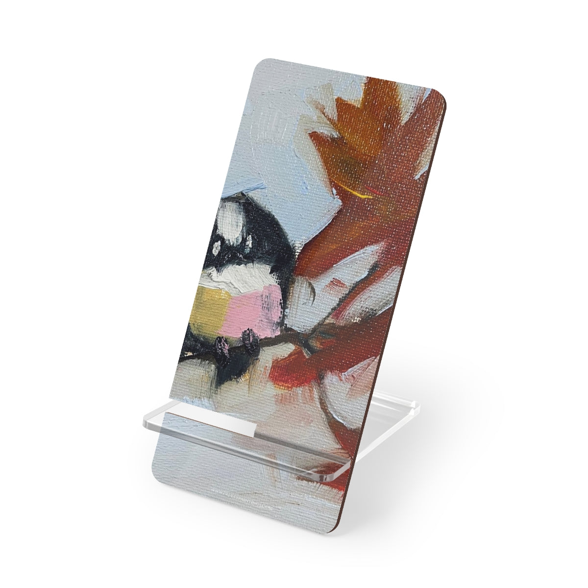 Chickadee in a Maple Tree  Phone Stand