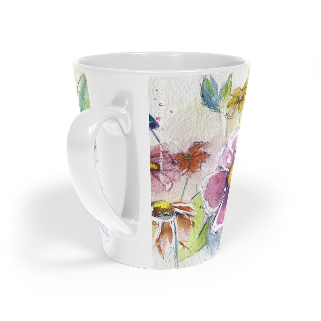 Hummingbird in the Garden  Latte Mug, 12oz
