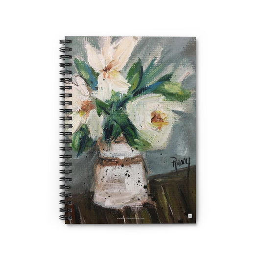 Mini Shabby Gardenias Spiral Notebook