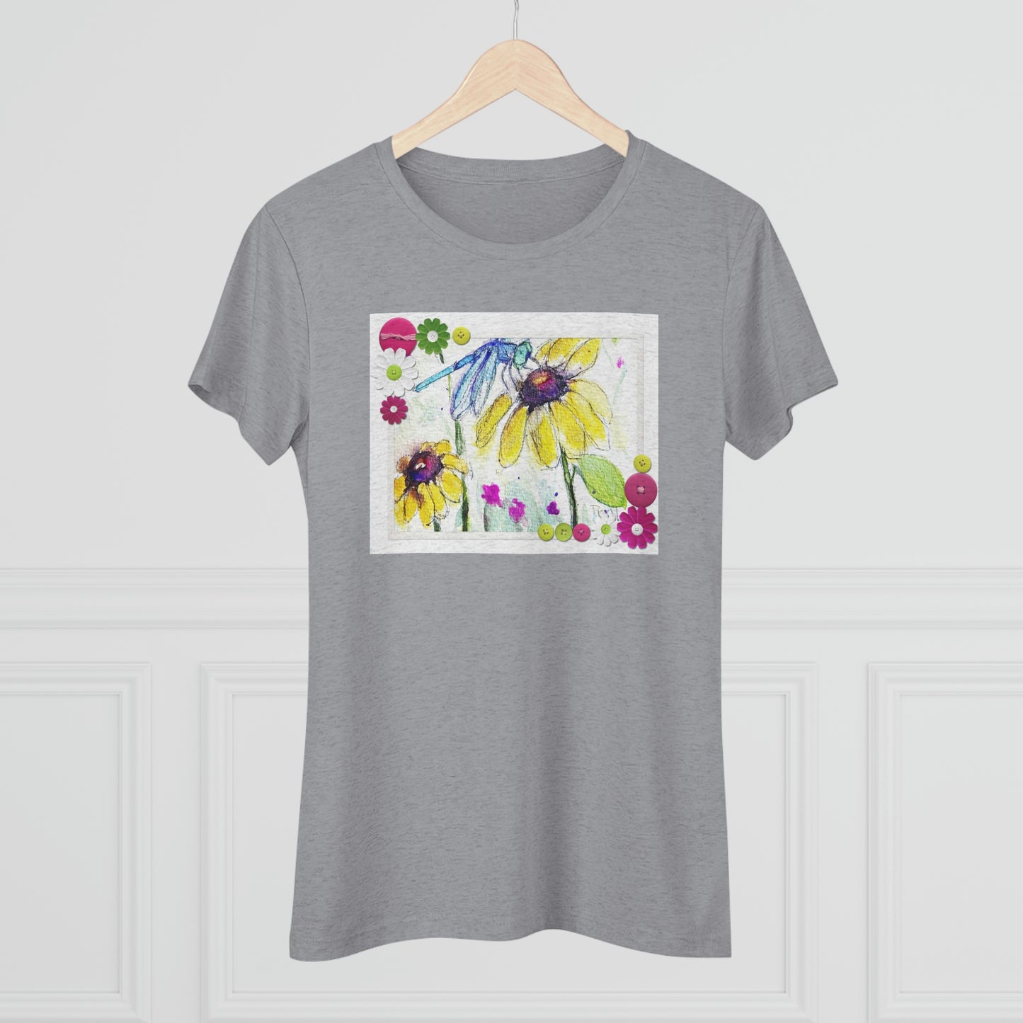 Blue Dragonfly Women's fitted Triblend Tee  tee shirt