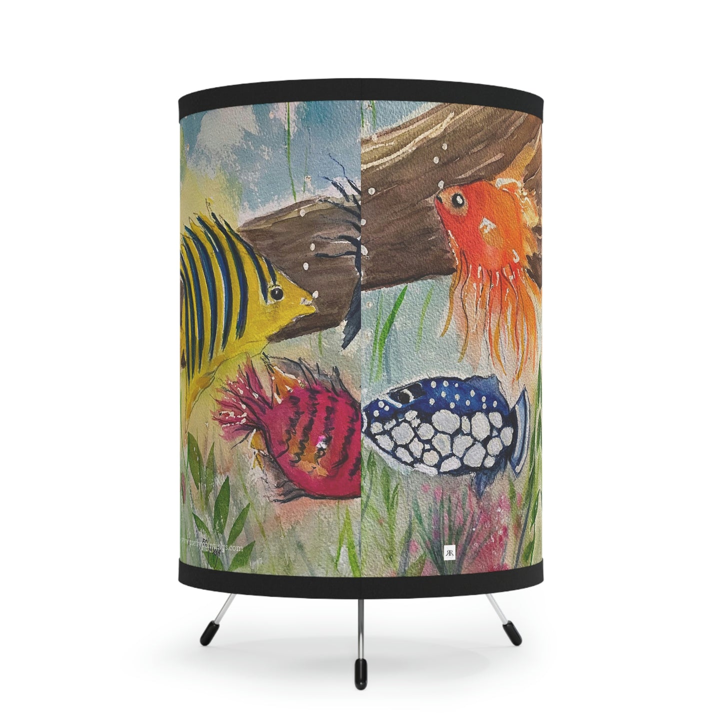 Colorful Fish Tripod Lamp