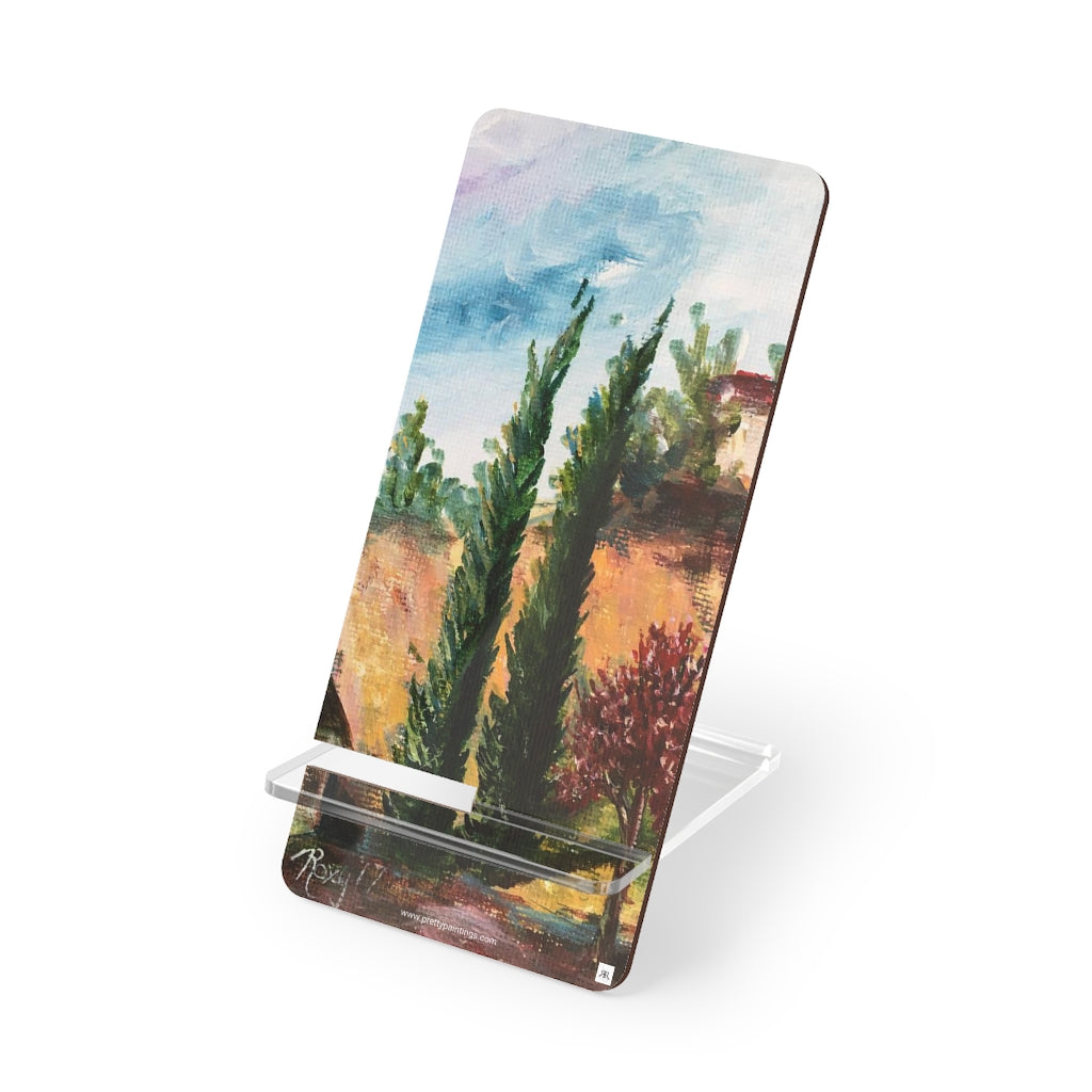 Cypress Trees Landscape Phone Stand