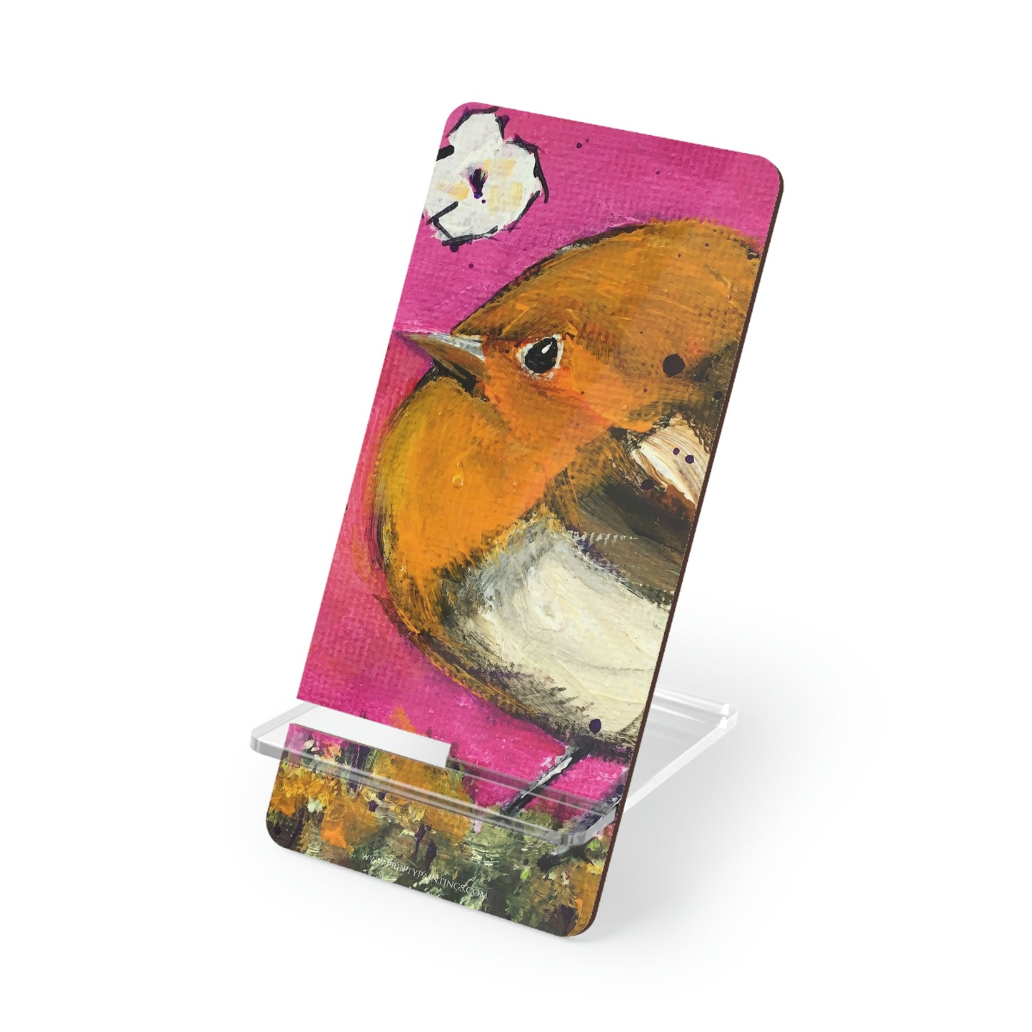 Adorable Whimsical Wren- Phone Stand