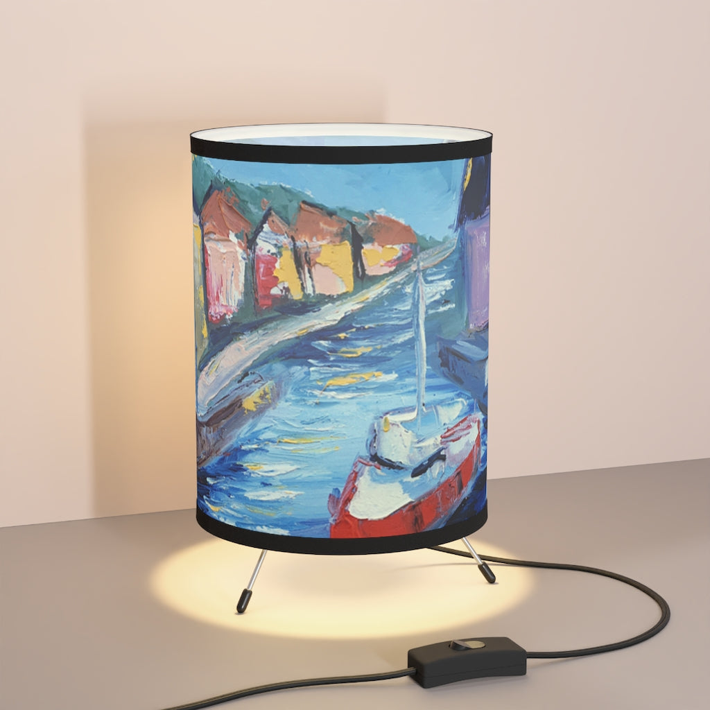 Mevagissey Harbor Tripod Lamp