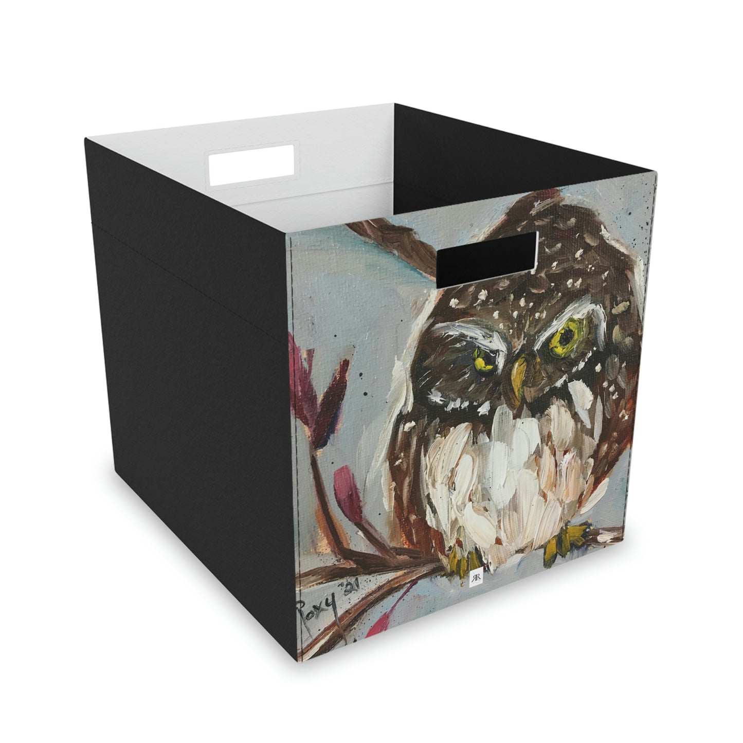 Pygmy Owl Felt Storage Box