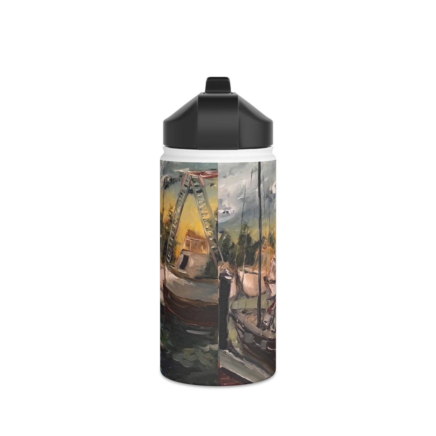 Jeanne's Harbor (Clearwater) Stainless Steel Water Bottle, Standard Lid