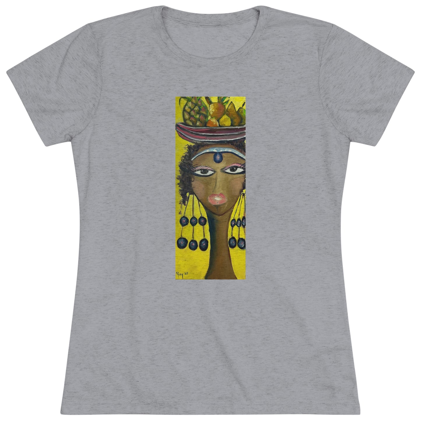 Princesse Amahle (image sur le devant) Tee-shirt Triblend Tee ajusté pour femme