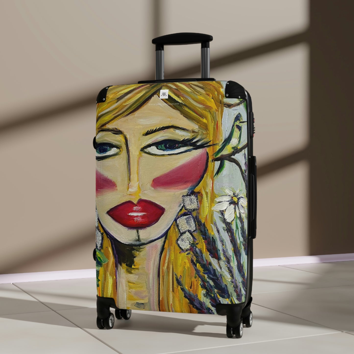 Hummingbird Lady Carry on Suitcase