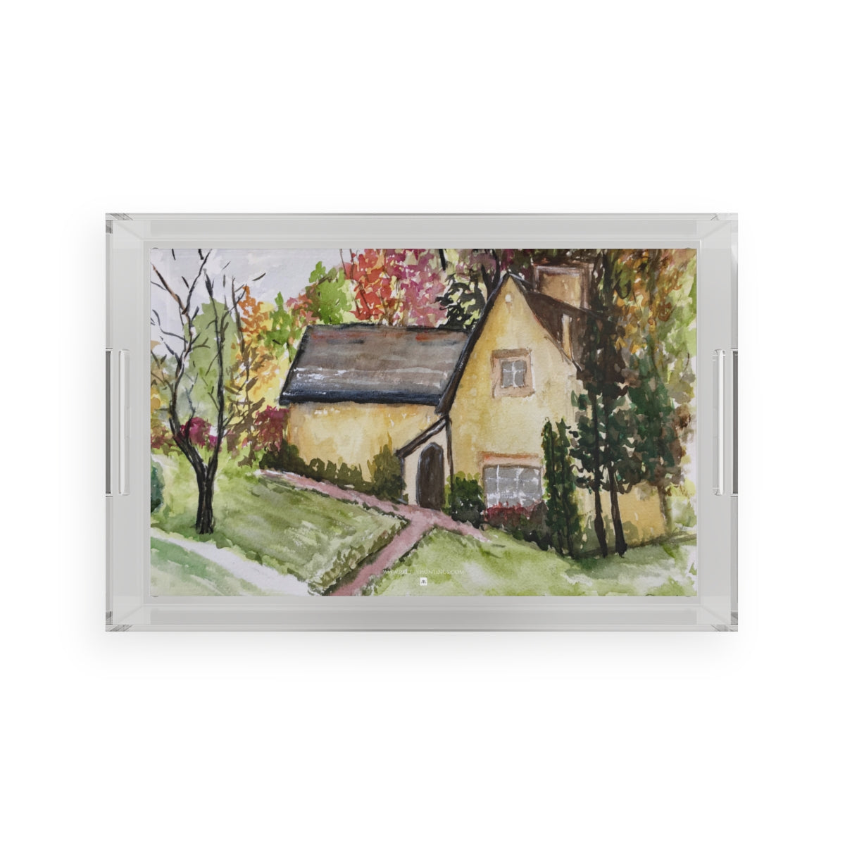Woodwells at Owlpen Manor  Acrylic Tray